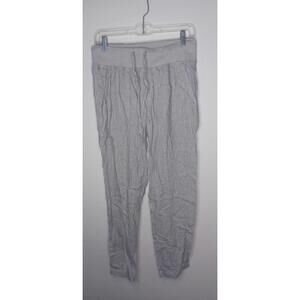 Lou & Grey linen pants S gray NEW drawstring elastic waist